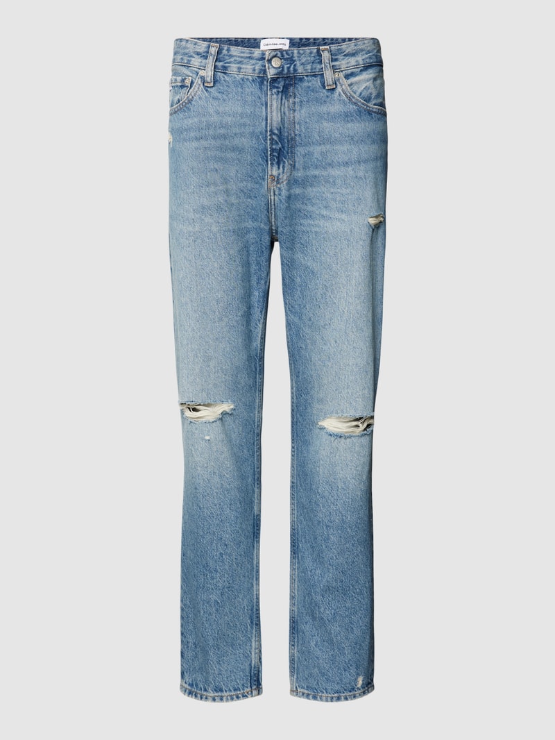 Dad Fit Jeans mit Label-Details Modell 'DAD' in jeans