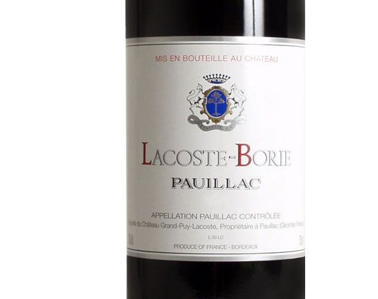 Lacoste-Borie Rouge 2005, Second Vin de Château Grand-Puy Lacoste Bordeaux Pauillac