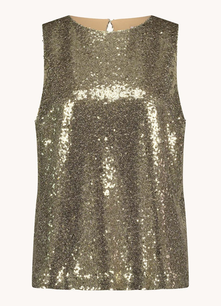Top negru cu paiete de la Studio Anneloes.
