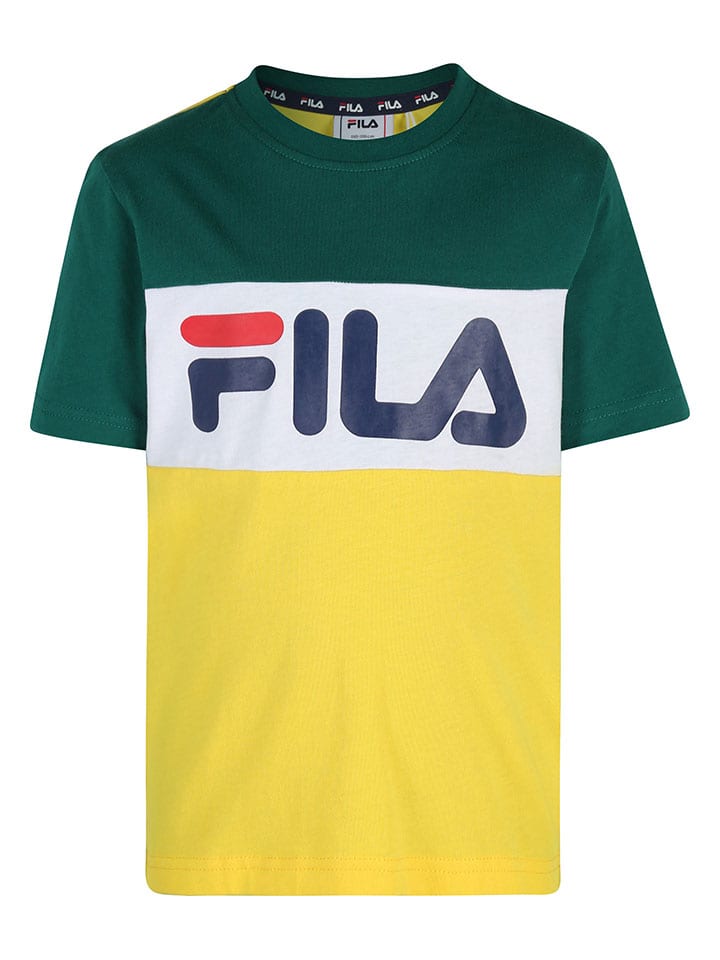 Fila Shirt in Gelb/ Grün günstig kaufen