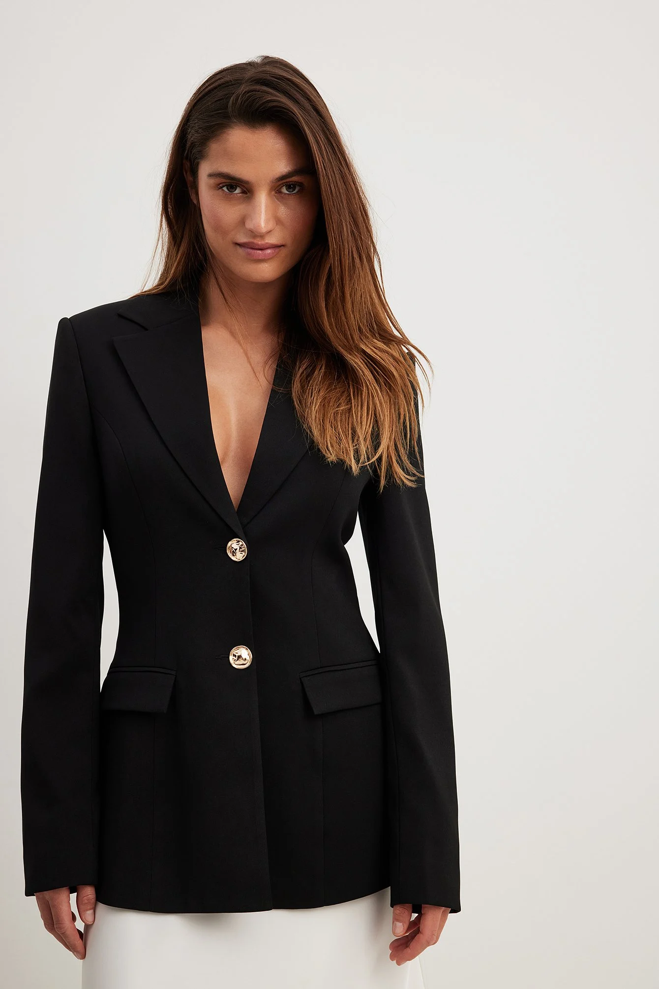 Blazer mit Knopfdetail