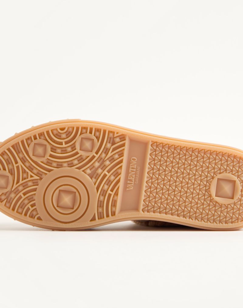 Baskets Upvillage en laine et cuir fendu
