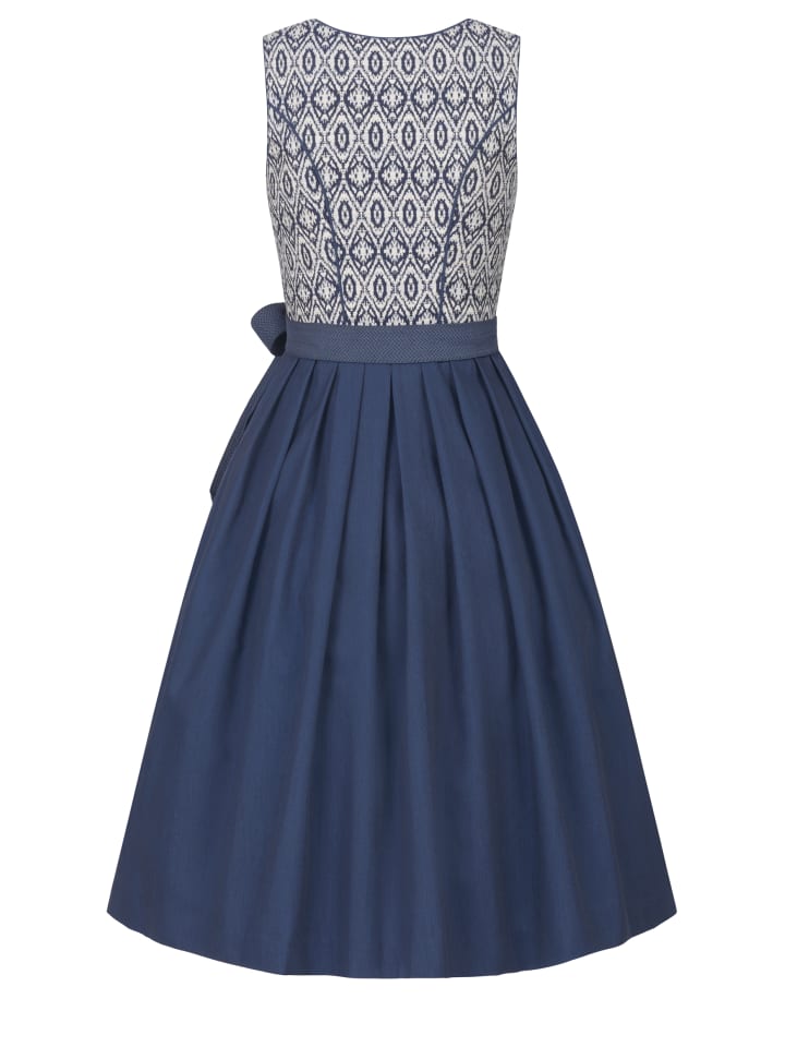Nübler Midi Dirndl Gudrun in Blau günstig kaufen