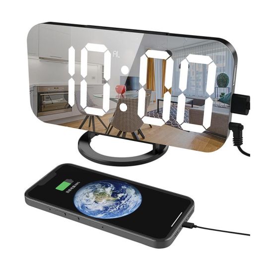 Oglindă cu ceas deșteptător EDENWOOD Mirror