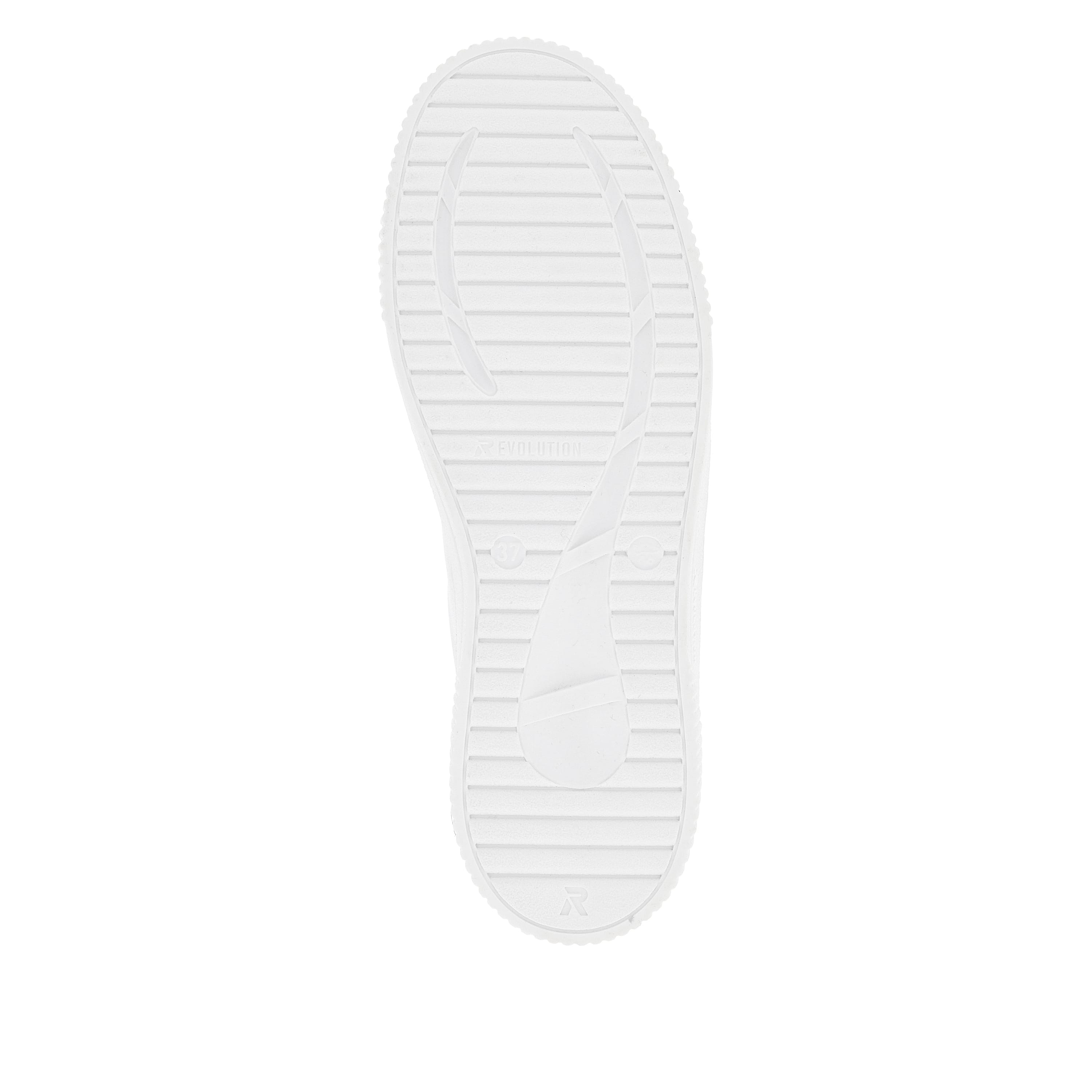 Rieker Damen Sneaker Low clear white