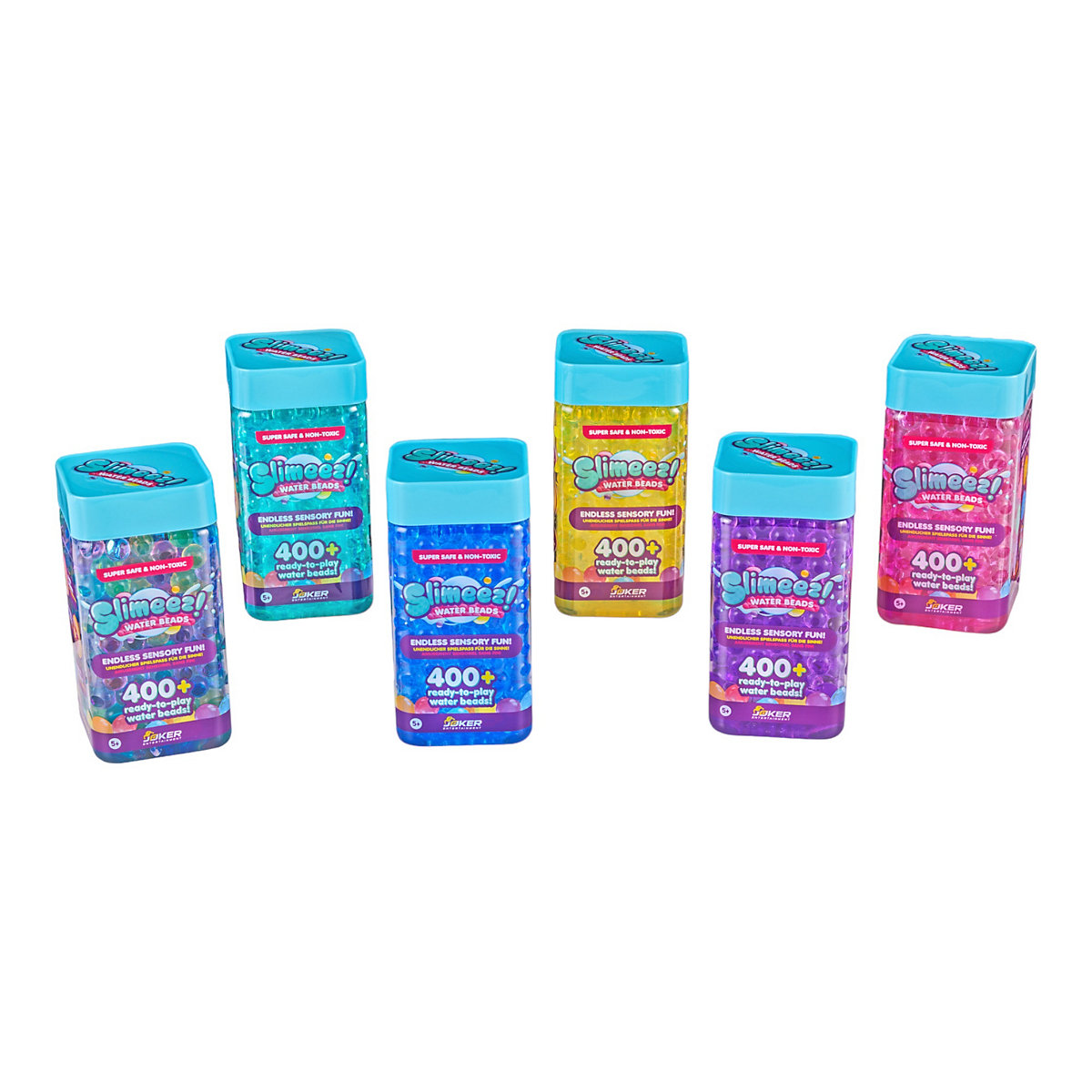 Slimy SLIMEEZ Water Beads - bunte, glitschig-weiche Wasserperlen zum Spielen und Zerdrücken