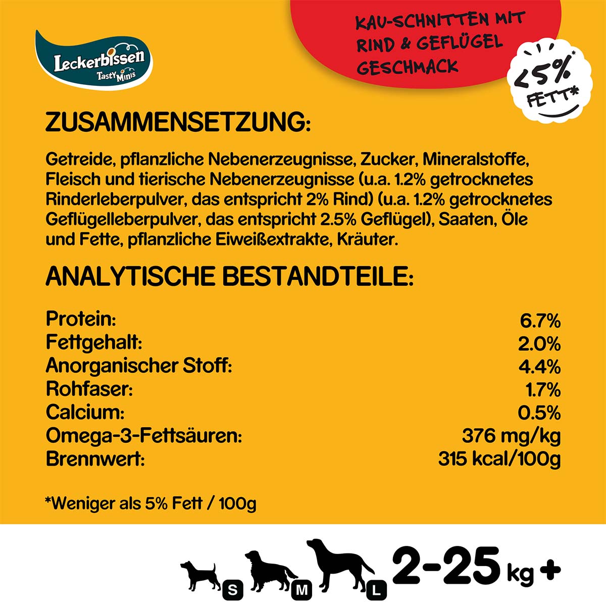 Pedigree Leckerbissen Kau-Schnitten mit Rind und Geflügel