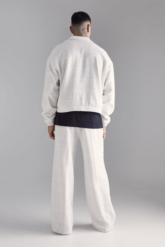 Tall Bouclee Jogginghose mit weitem Bein