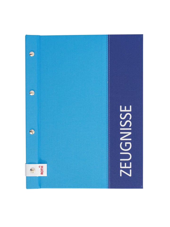 ROTH Zeugnismappe Spectrum mit Buchschrauben blue in Blau günstig kaufen onesize