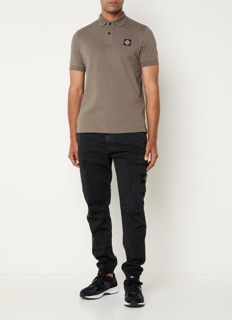 Πόλο μπλουζάκι Stone Island 2SC17 με λογότυπο, βαμβακερό, πικέ