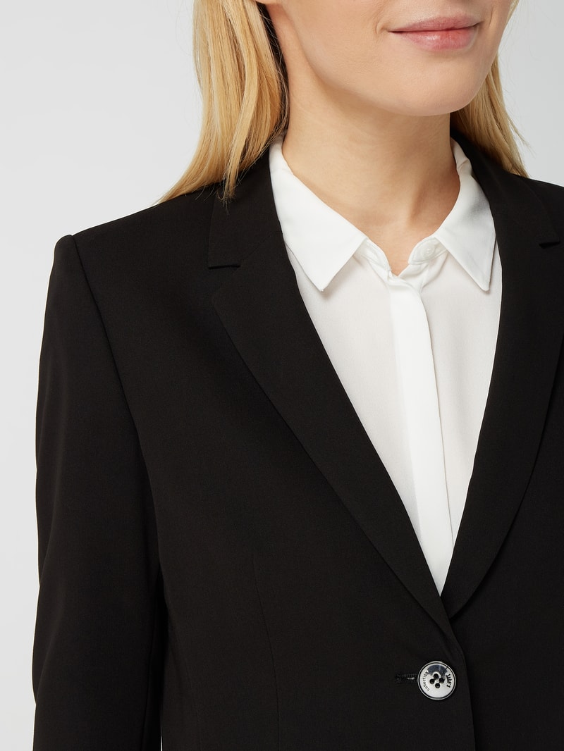 Blazer mit Paspeltaschen in schwarz