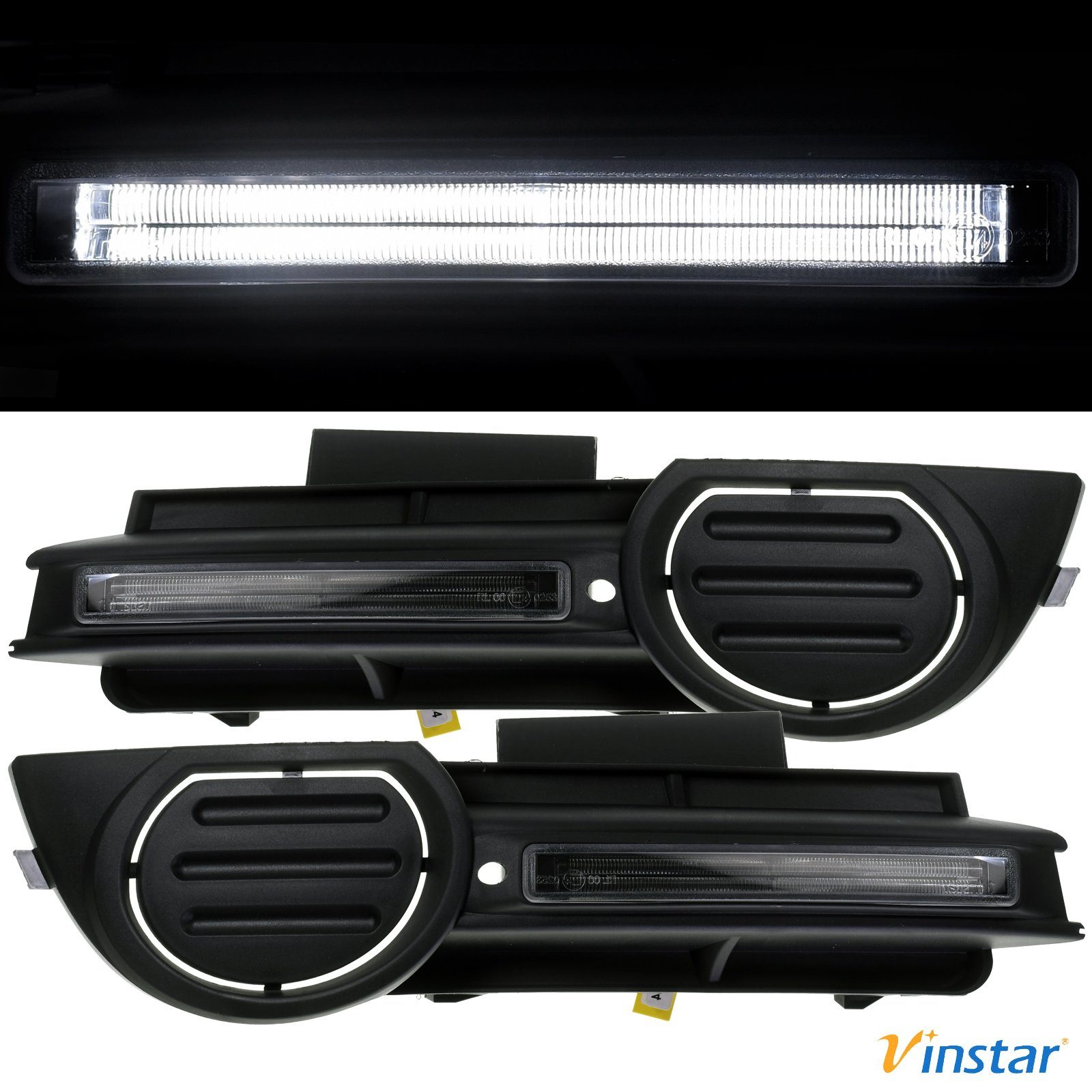 Vinstar KFZ-Ersatzleuchte 2X LED Tagfahrlicht DRL Set für AUDI, kompatibel mit: AUDI S3 A3 8PA 8P 2004-2008