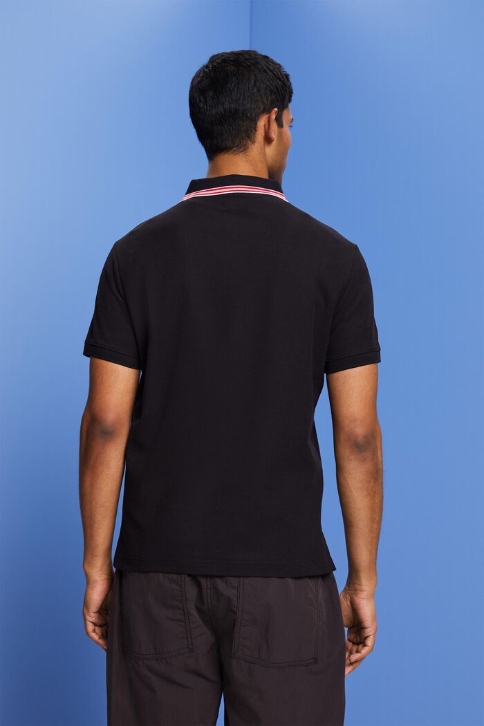 Piqué-Poloshirt mit Glitzer, 100 % Baumwolle
