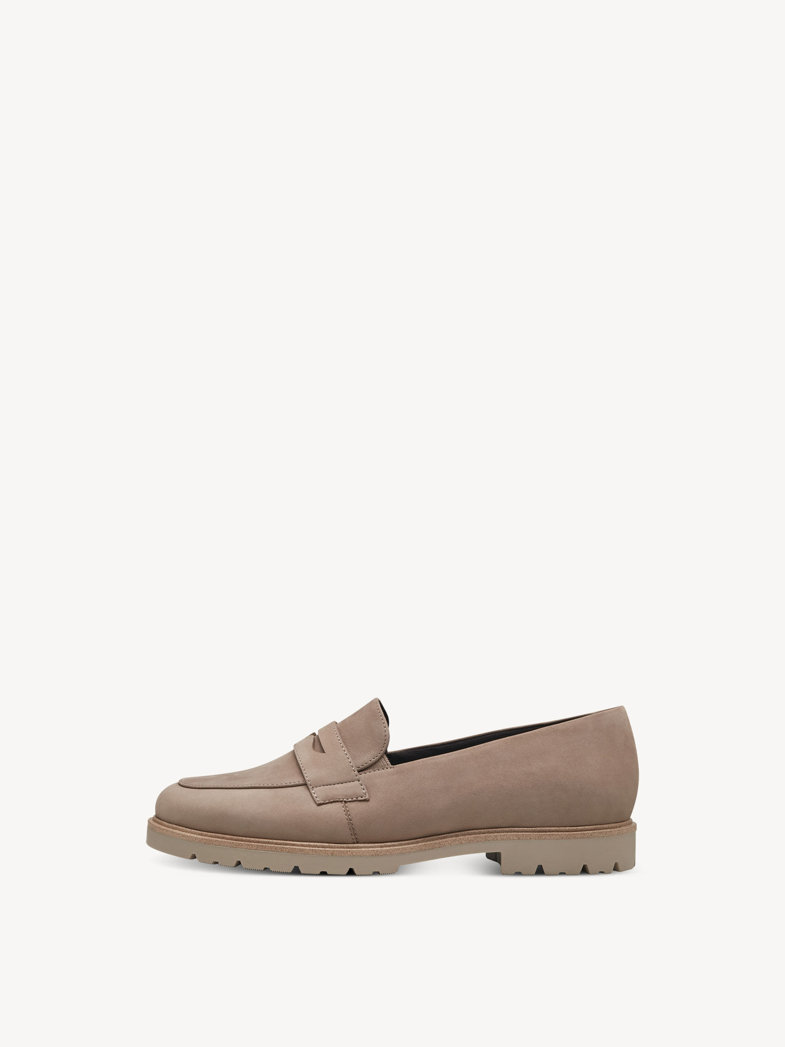 Slipper en cuir - beige