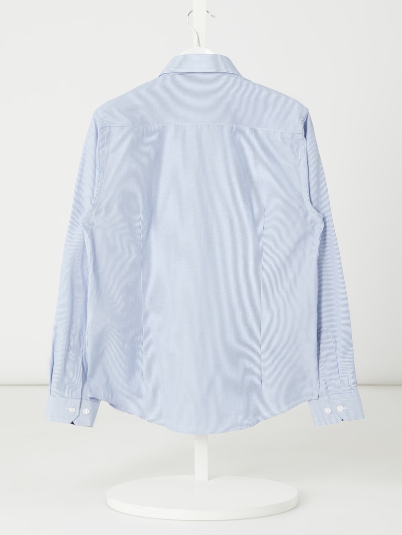 Slim Fit Hemd aus Baumwollmischung in blau
