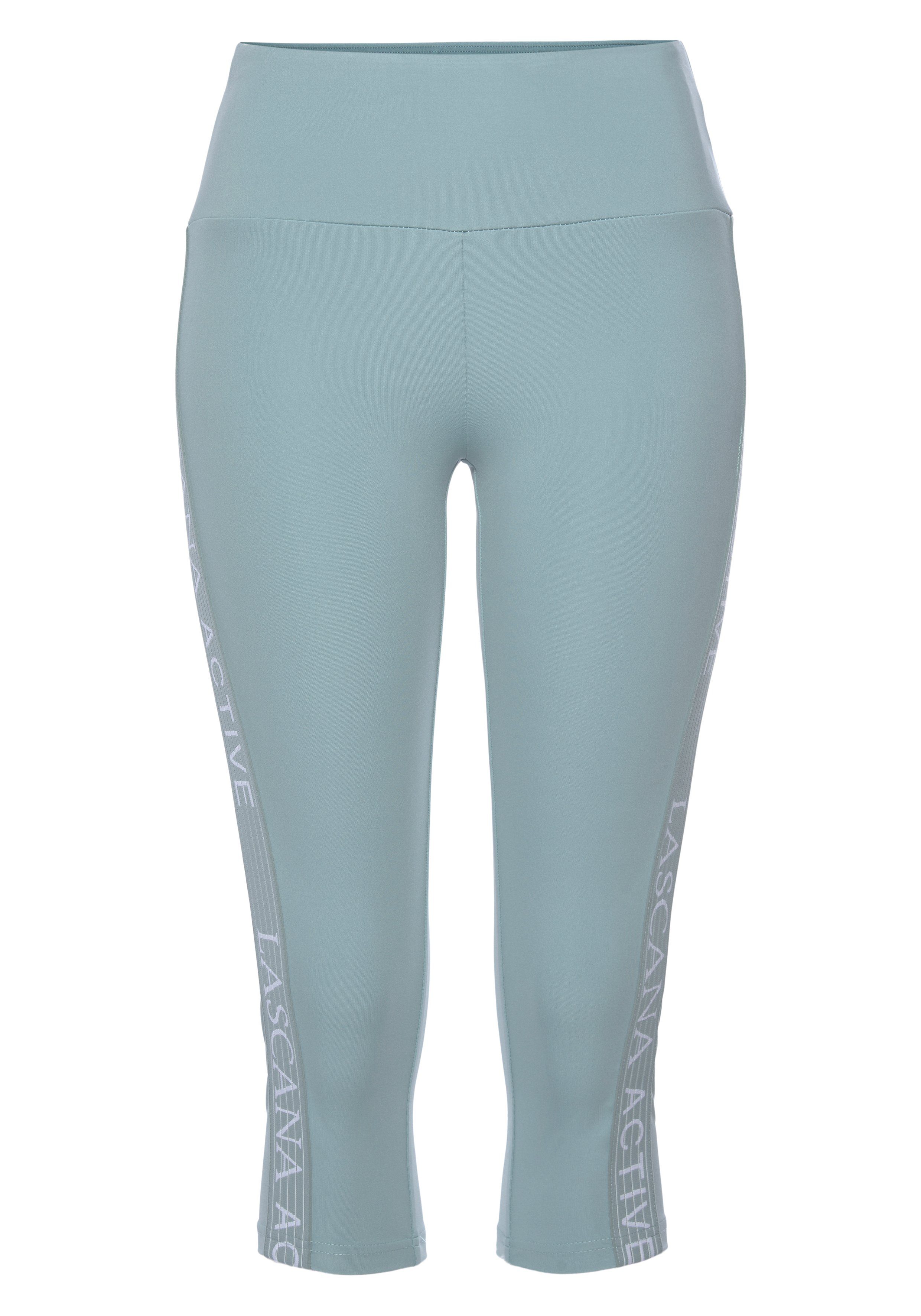 LASCANA ACTIVE Caprileggings mit seitlichem Logotape