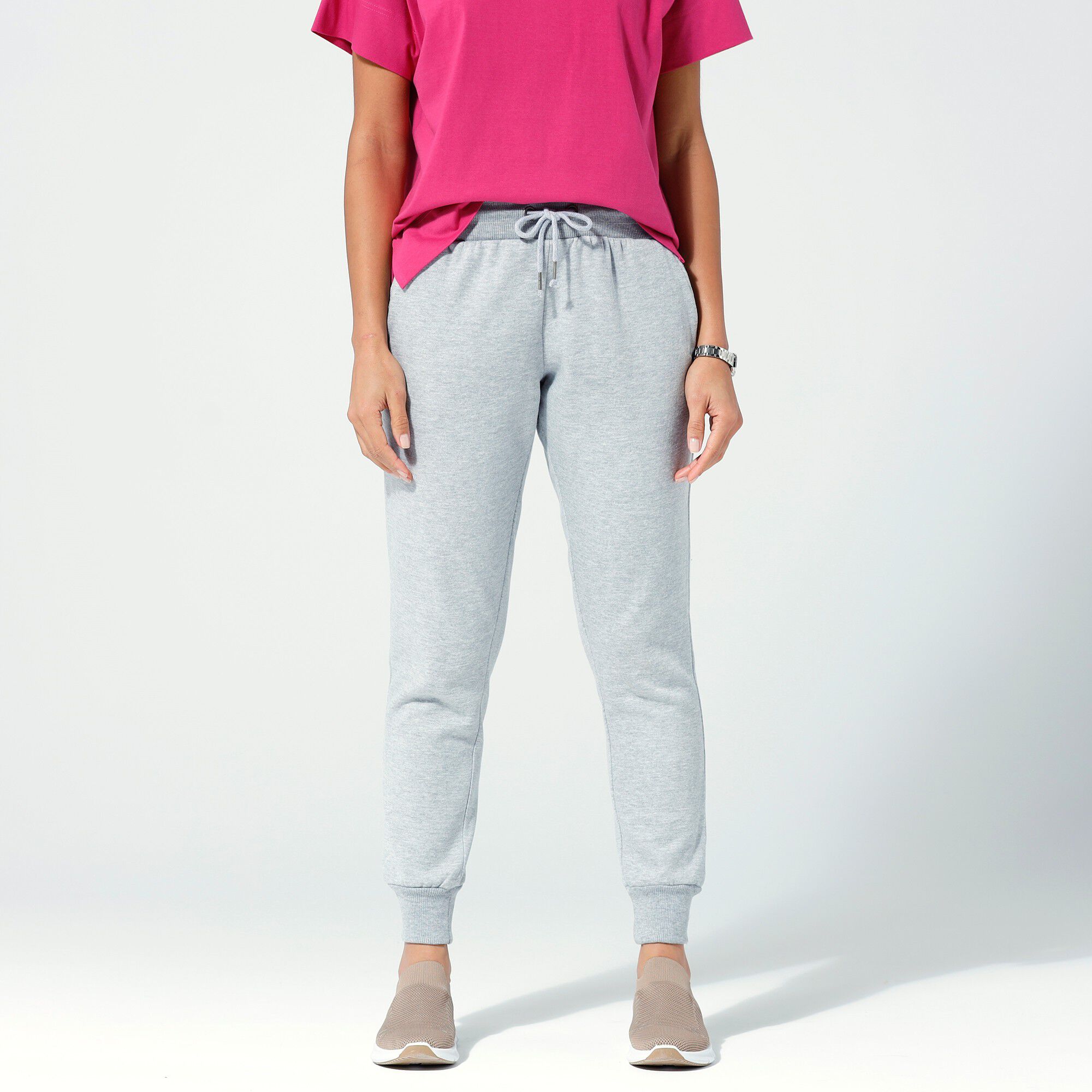 Pantalon jogging en molleton gratté