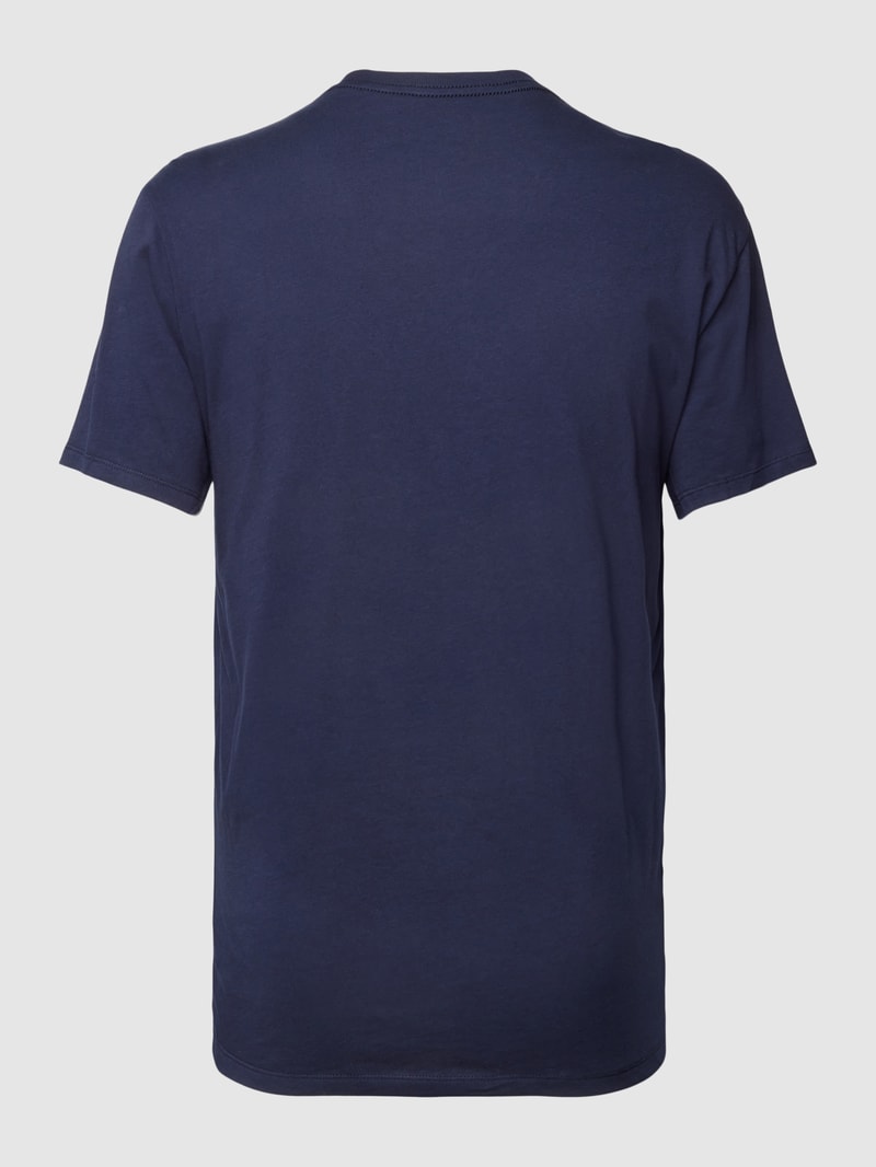 T-Shirt aus reiner Baumwolle in blau