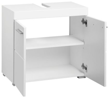 INOSIGN Waschbeckenunterschrank Avena Höhe 56 cm, Badezimmerschrank mit 2 Türen und Aussparung