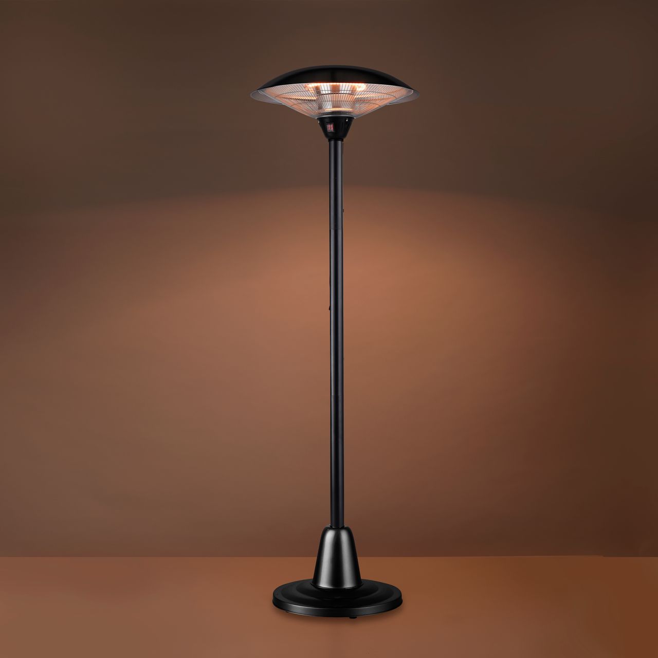 JUST LIGHT Standheizstrahler GLOW, 1500W/3000W, inkl. Wippschalter, IP34, Outdoor