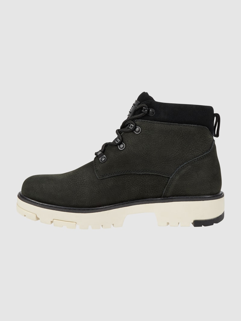Ankle Boots aus Leder Modell 'Solvi' in schwarz