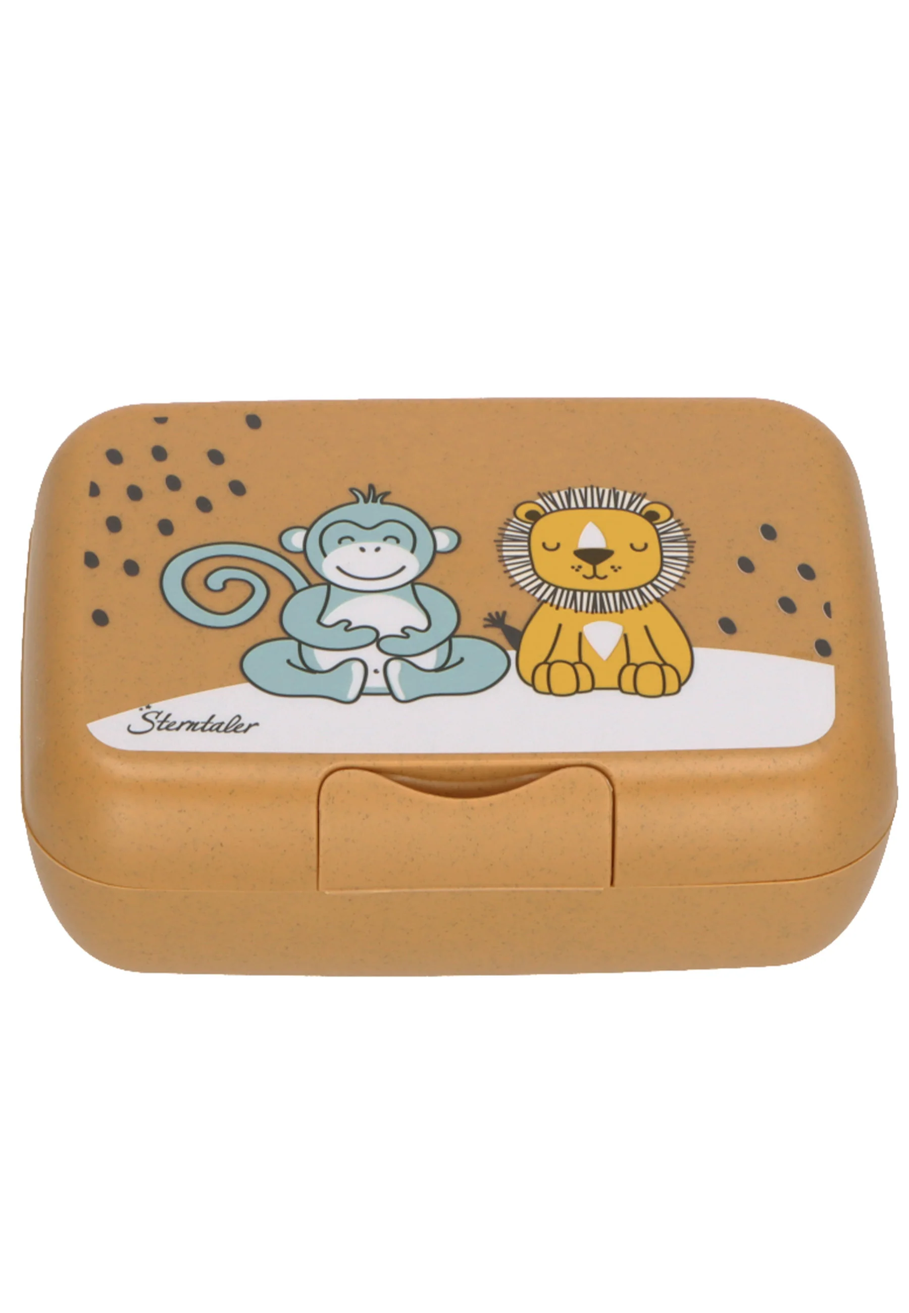 Kinder Brotdose bedruckt mit Motiv Affe und Löwe