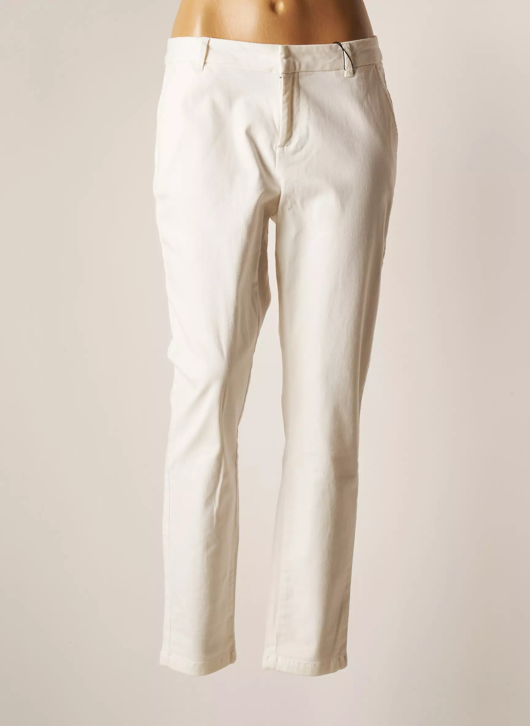 Vero Moda Pantalons Chino Femme couleur blanc