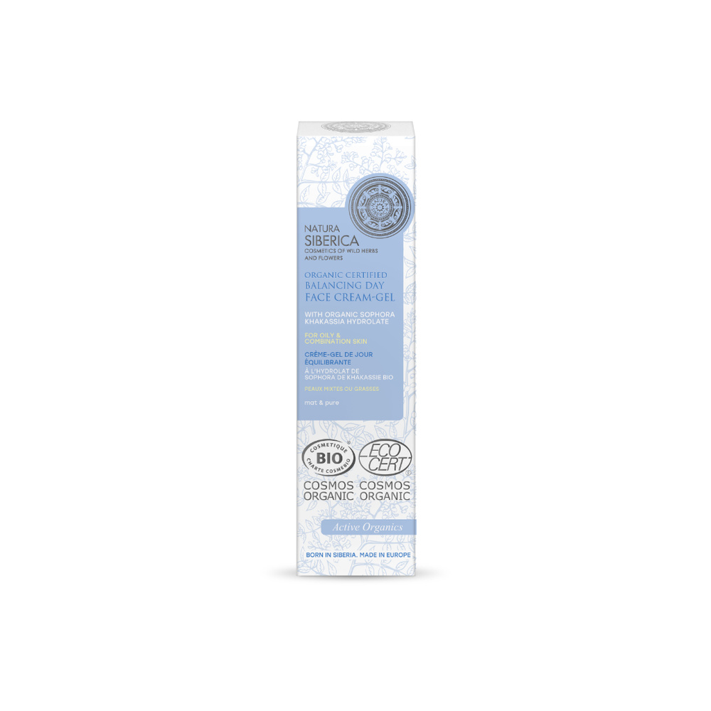 Natura Sibérica Crème Gel de Jour Peau Mixte & Grasse Soin Visage Quotidien