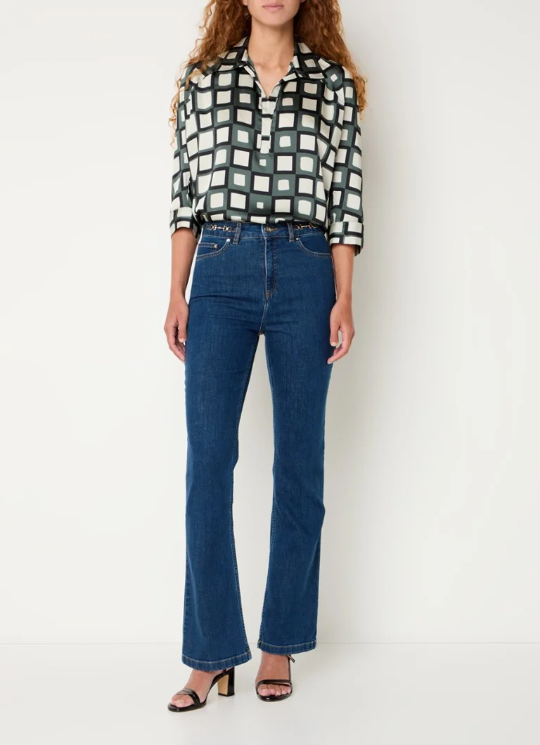 Jeans Jean Gerard Darel Naiade a vita alta, taglio dritto, lavaggio scuro