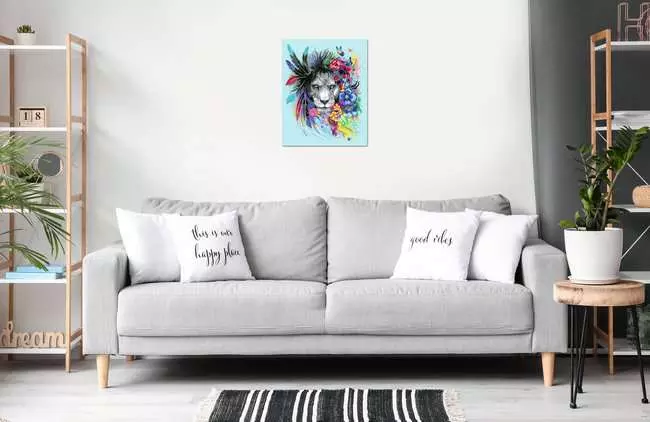 CreArt Boho Löwe - Malen nach Zahlen für Erwachsene