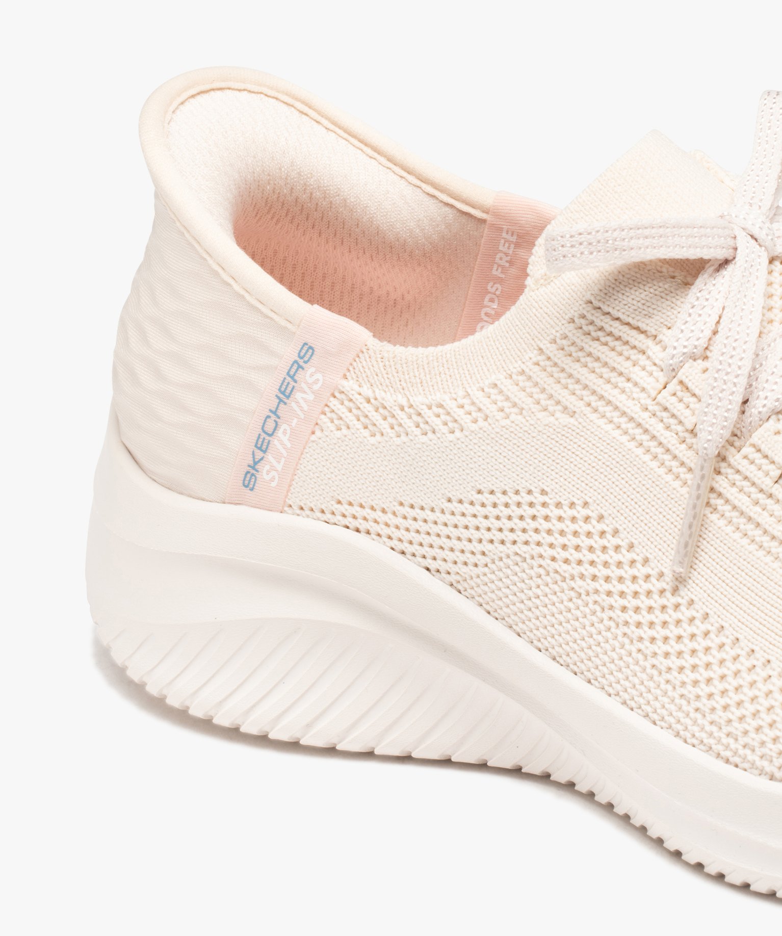 Baskets femme unies col stretch à enfiler - Skechers blanc | GEMO