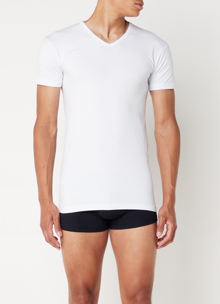 Confezione da 2 t-shirt aderenti con scollo a V di Alan Red Oklahoma