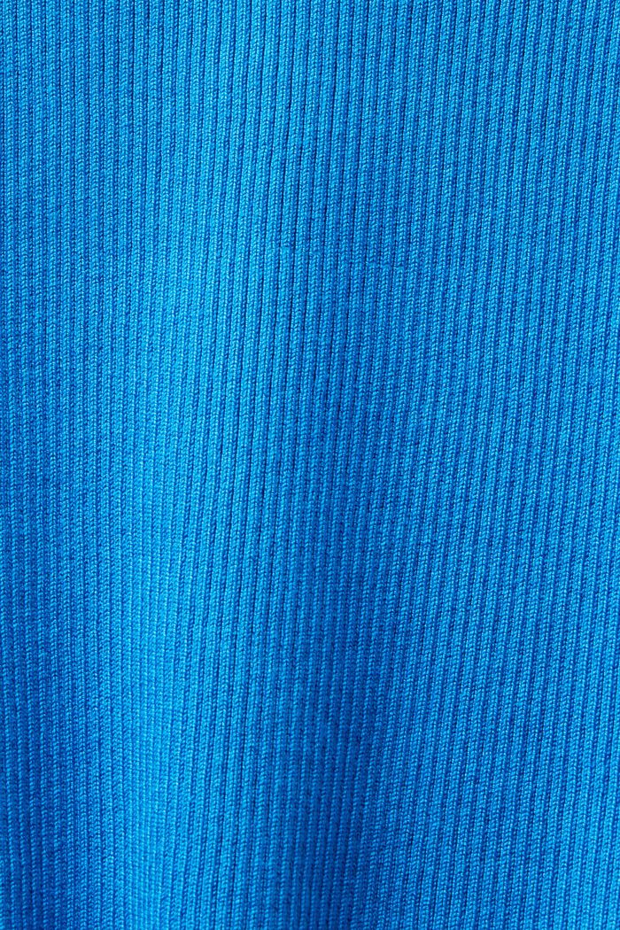 Rippstrick-Pullover mit Rundhalsausschnitt