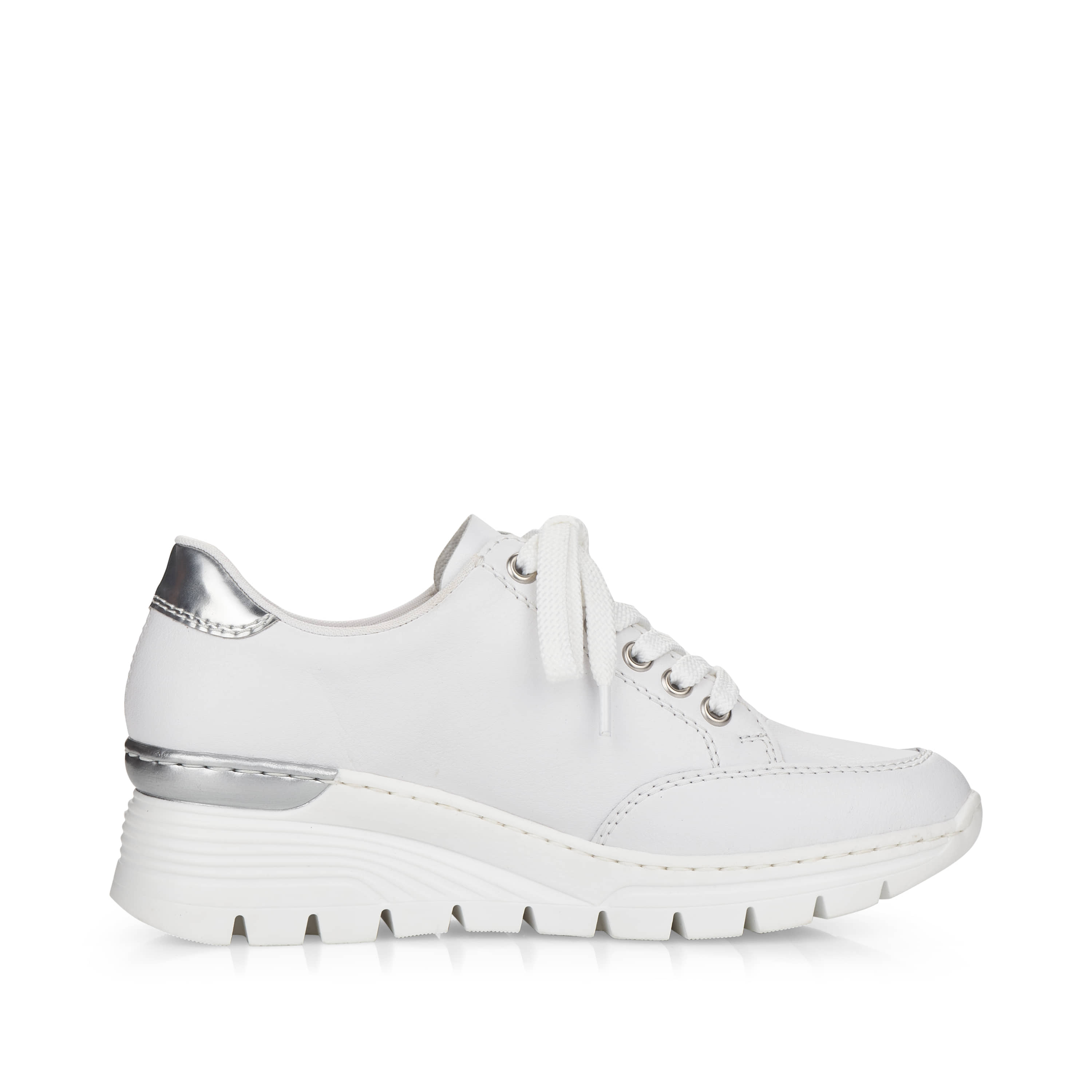 Rieker Damen Sneaker Low reinweiß