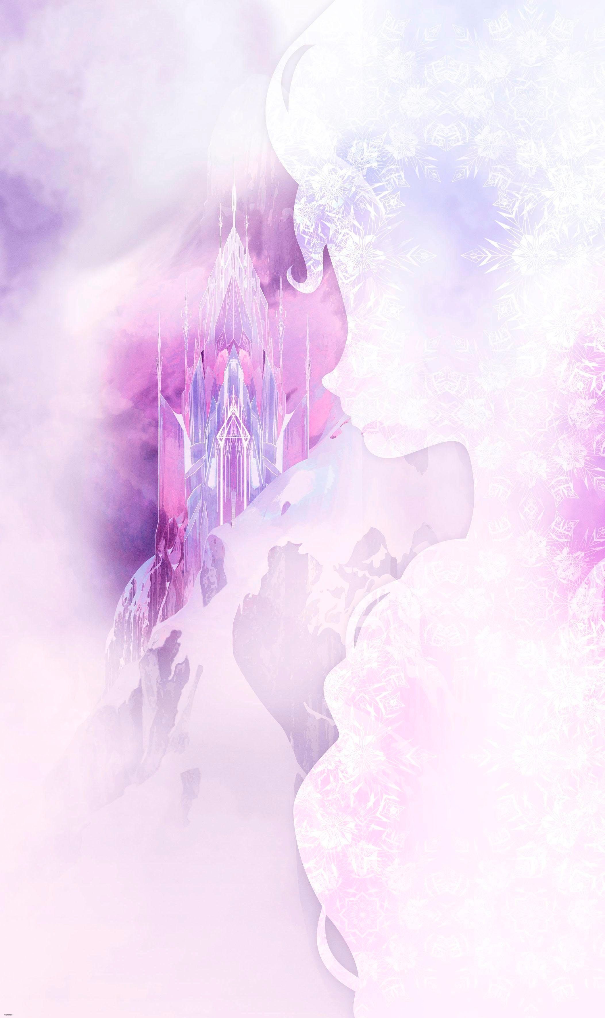 Komar Vliestapete Frozen Winter Mist, (1 St), 120x200 cm (Breite x Höhe), Vliestapete, 100 cm Bahnbreite