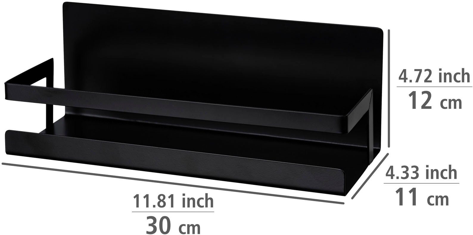 WENKO Gewürzregal Ima, 1-tlg., mit magnetischer Rückseite, pulverbeschichtetes Metall