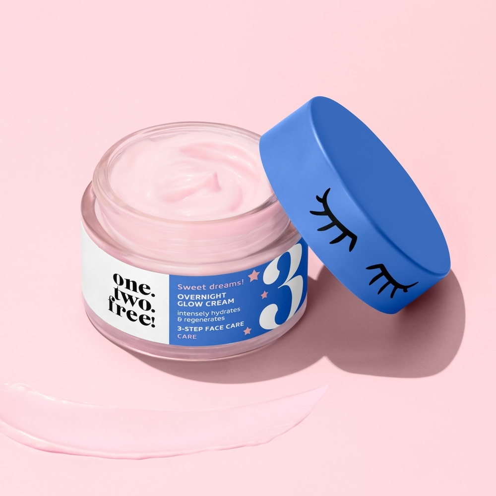 one.two.free! Overnight Glow Cream Crème de nuit Eclat