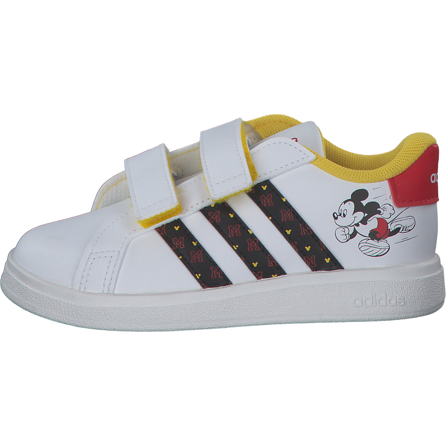 Adidas Grand Court Mickey CF I, Sneakers Low, Kinder, ftwr white/core black/better s