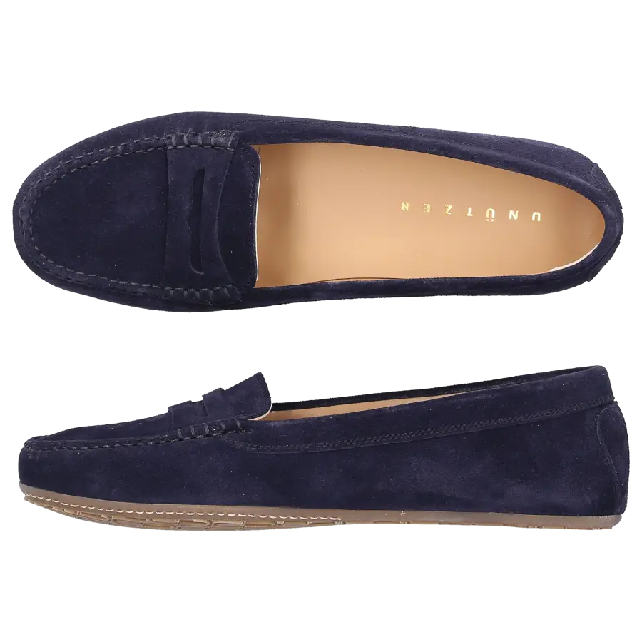 Unützer - Loafer U15000 Veloursleder - blau