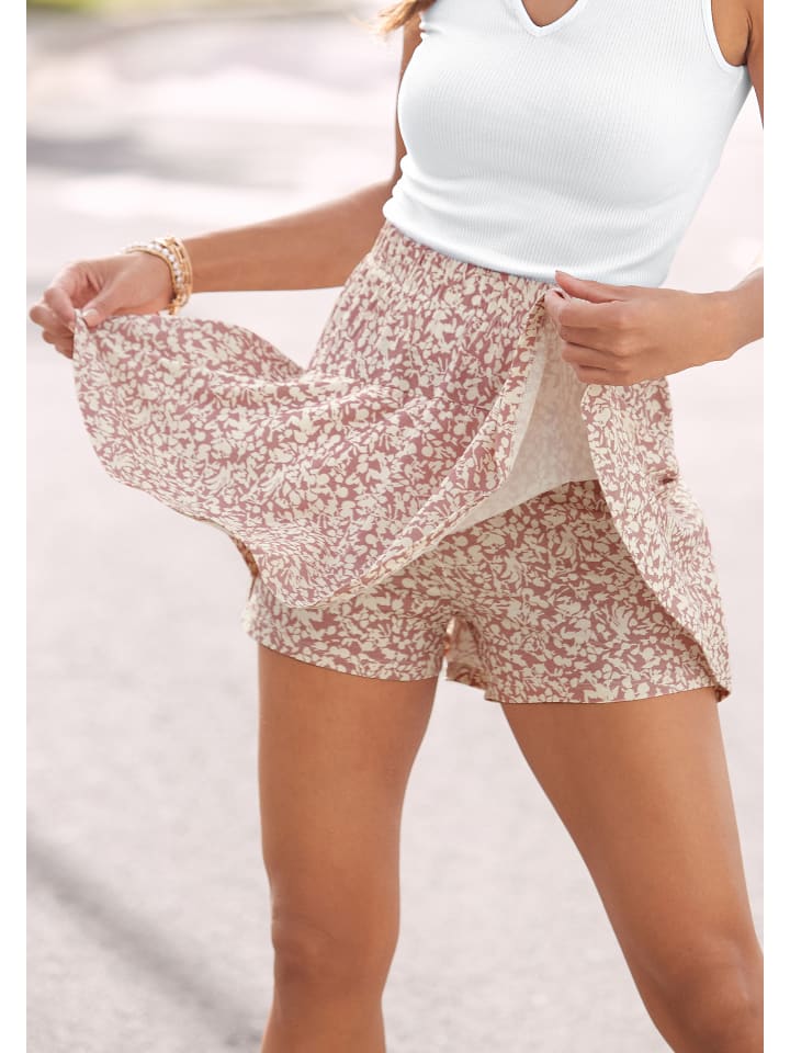 Vivance Hosenrock in mauve-creme-bedruckt günstig kaufen
