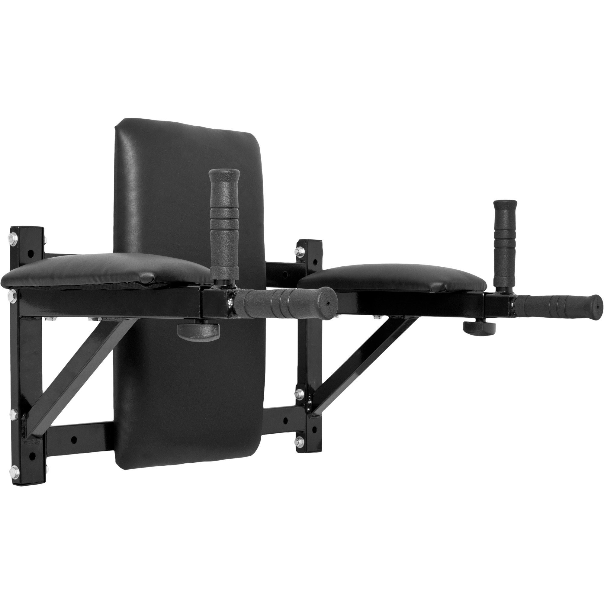 GORILLA SPORTS Trainingsstation Dip Station, Wandmontage - Bauchmuskeltrainer, Polsterung, Dips Barren, (1-tlg)
