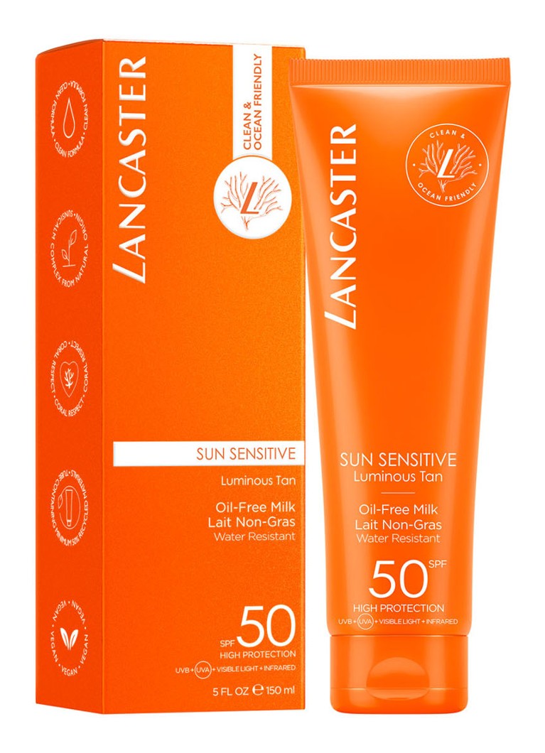 Loțiune de protecție solară fără ulei Lancaster Sun Sensitive SPF50 – protecție solară