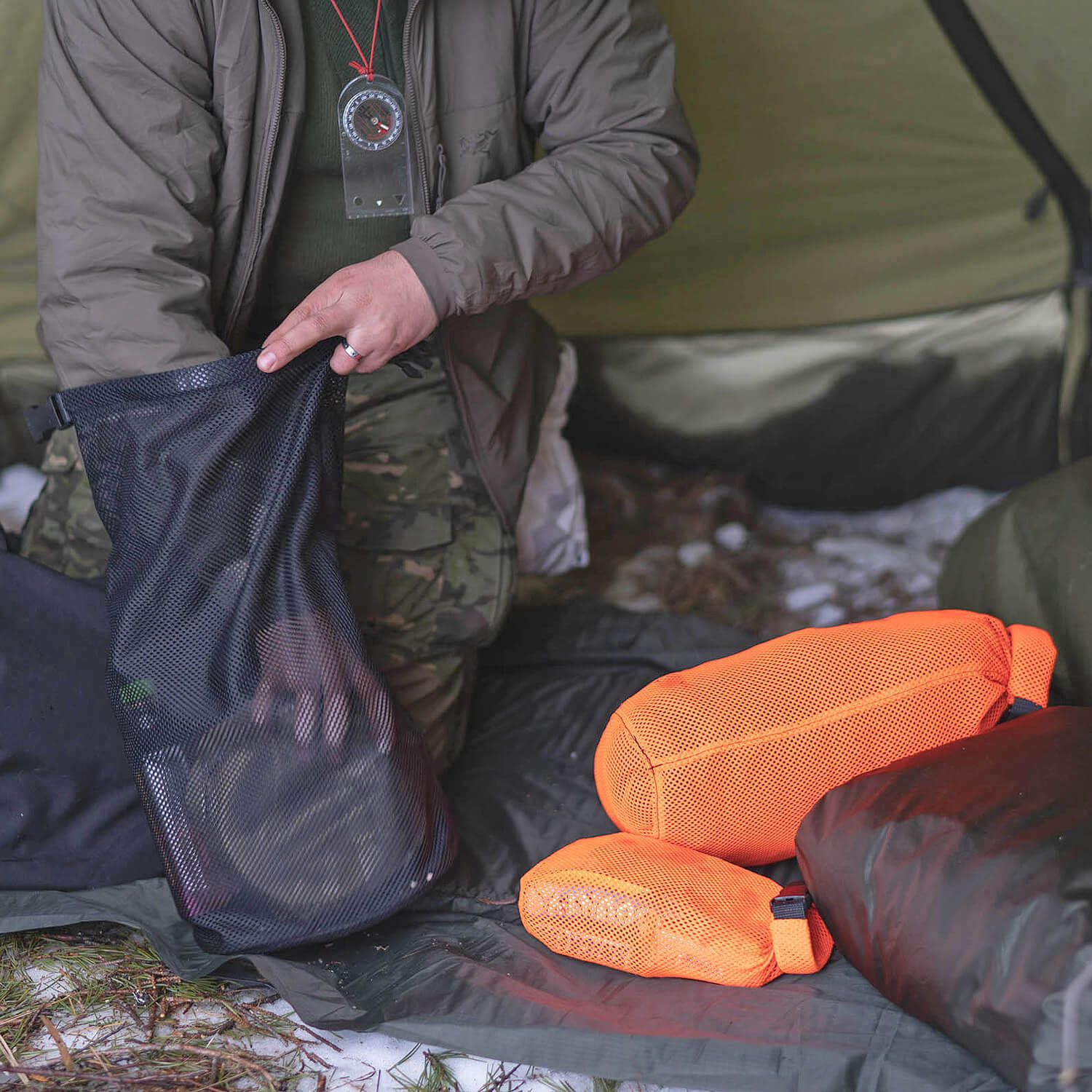 Rolltop Stuffsack Mesh
