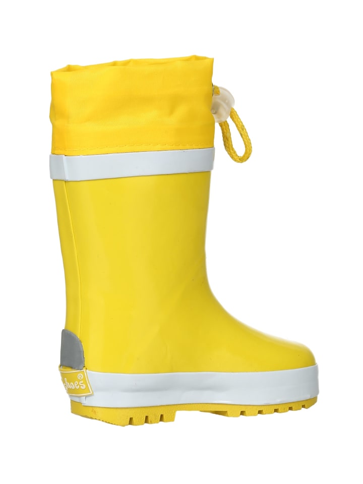 Playshoes Gummistiefel Basic gefüttert in Gelb günstig kaufen