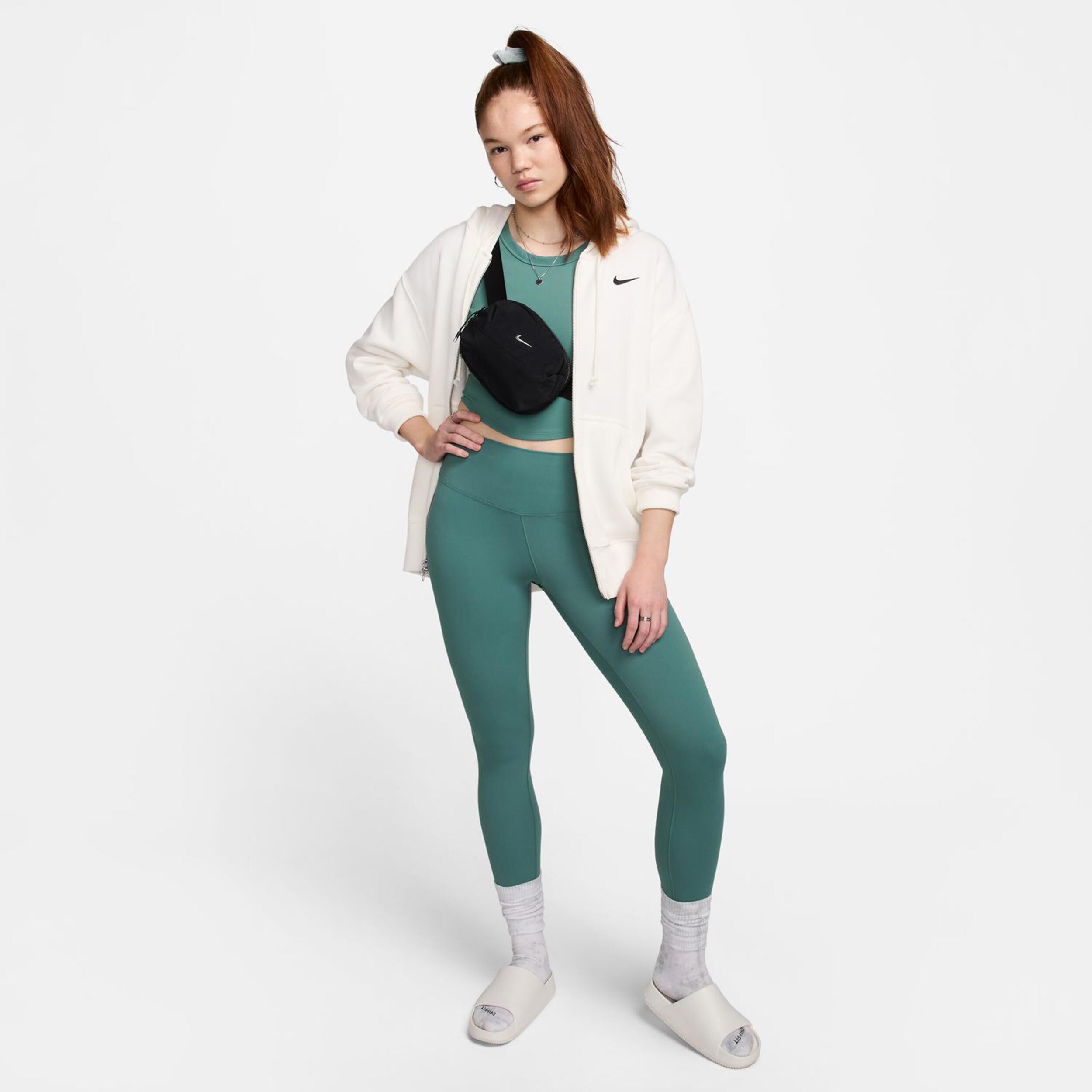 Dri-Fit One High-Waisted Tight Damen - Dunkelgrün
