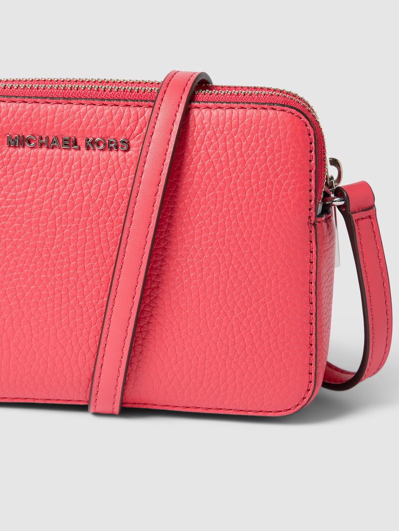 Crossbody Bag mit Label-Detail Modell 'JET SET' in pink