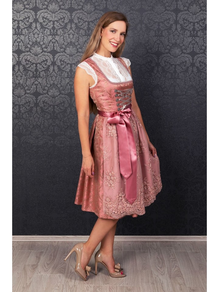 Edelnice Midi Dirndl Sophia in rose günstig kaufen