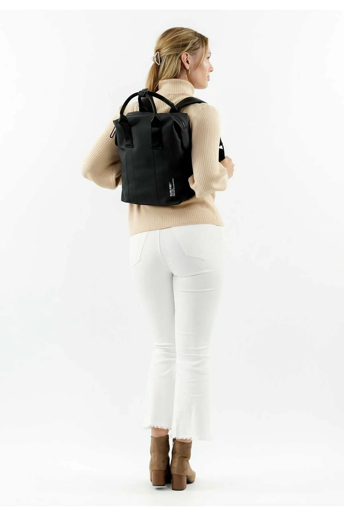 SURI FREY  Rucksack - Schwarz - Unifarben
