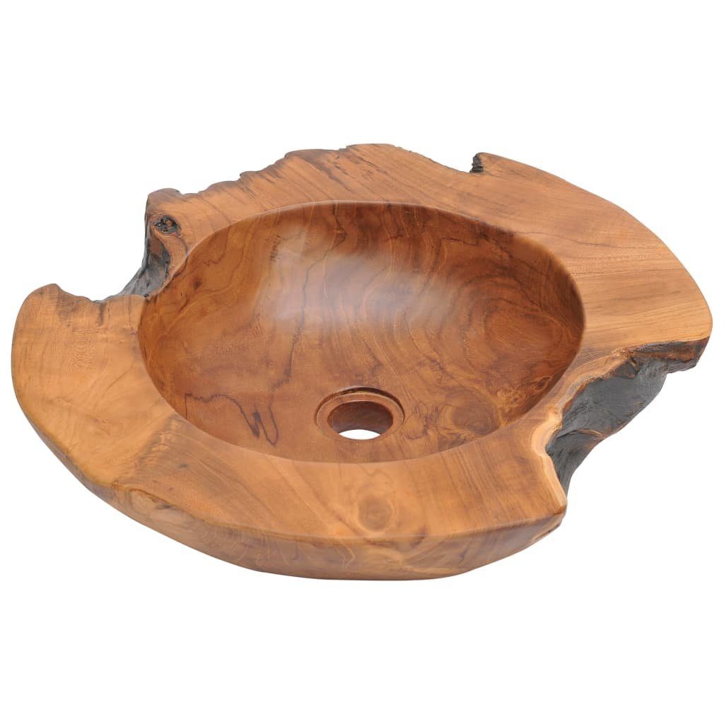 vidaXL Waschbecken Becken Teak Massiv 45 cm