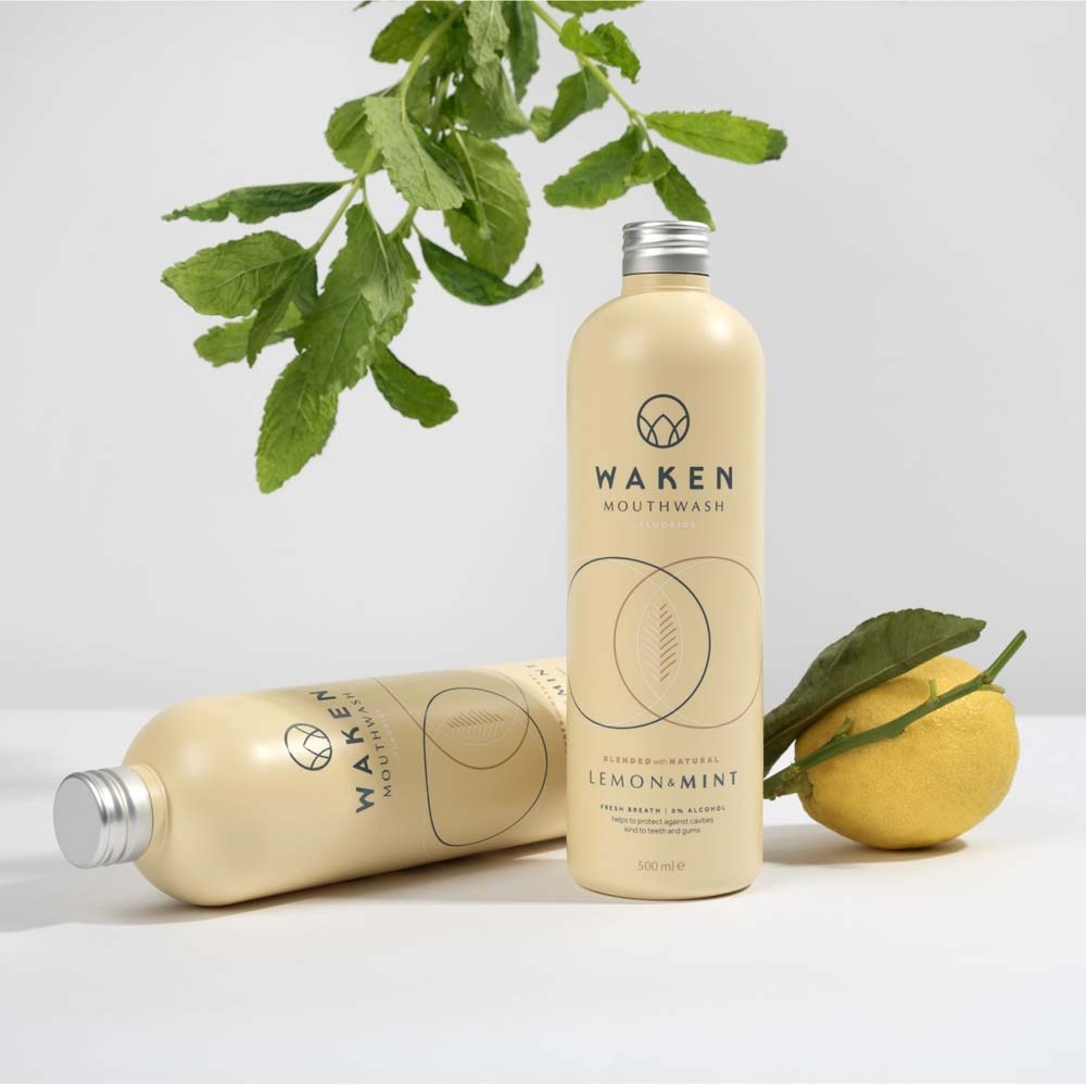 waken Bain de bouche Lemon & Mint 500ml Bain de bouche